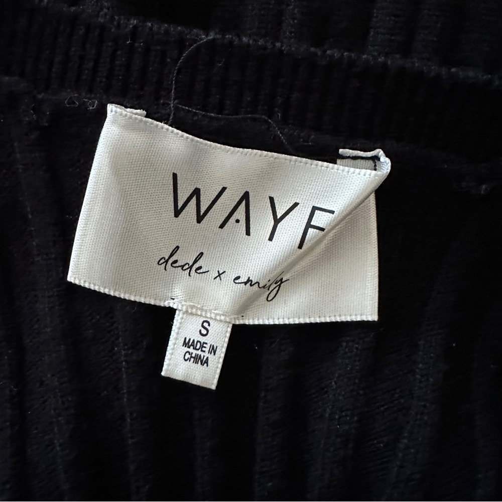 WAYF BFF Dede x Emily Hollie Long Sleeve Sweater Dress Black - Picture 6 of 8